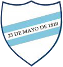 Escudo de futbol del club 25 DE MAYO